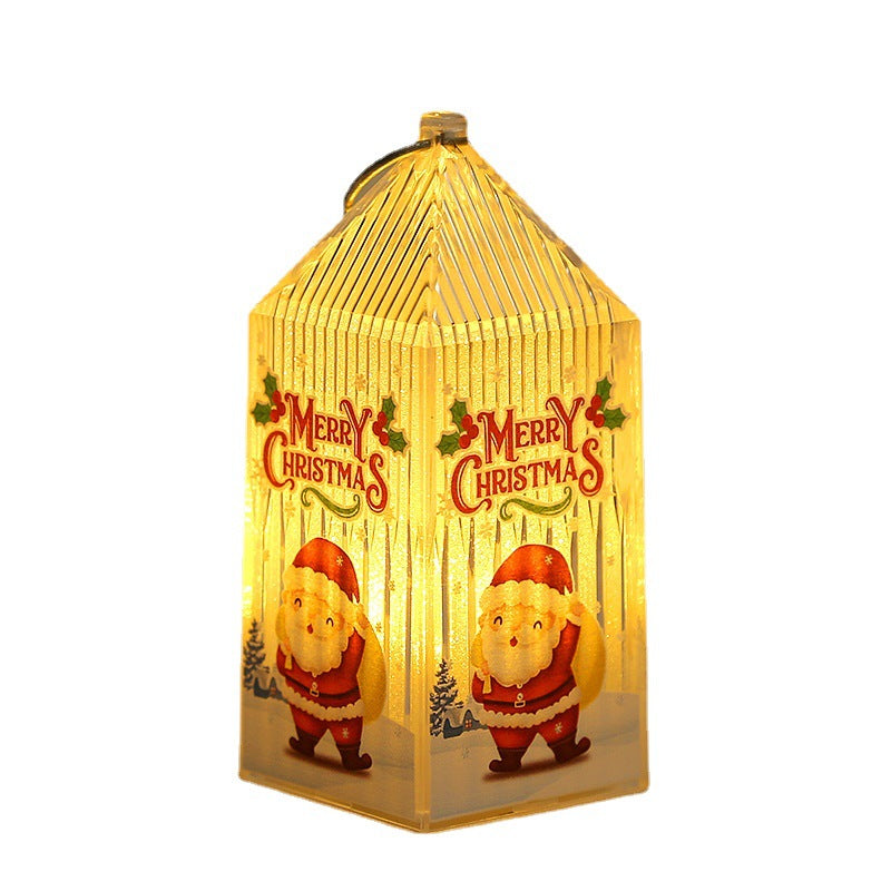 Christmas lantern made of plastic