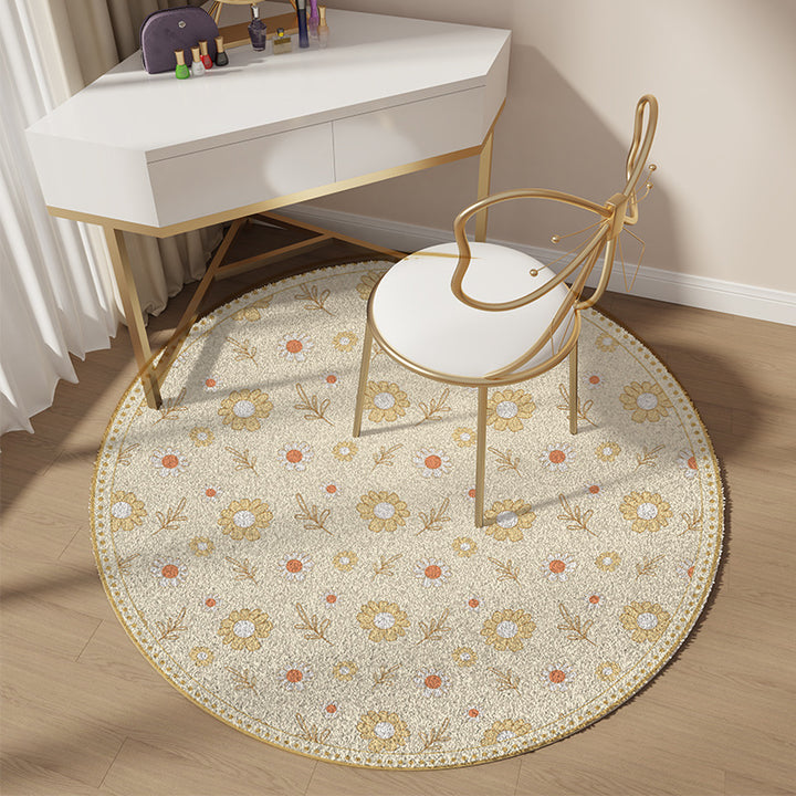 Playful Flower-Shaped Area Rug
