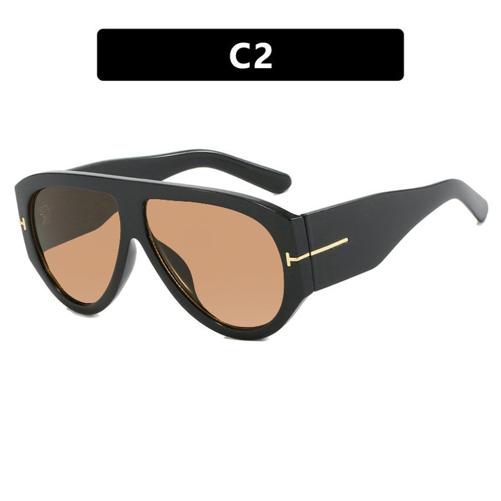 Women Designer Sunglasses in Elegant Retro Design with Wide Frame Kalsten
