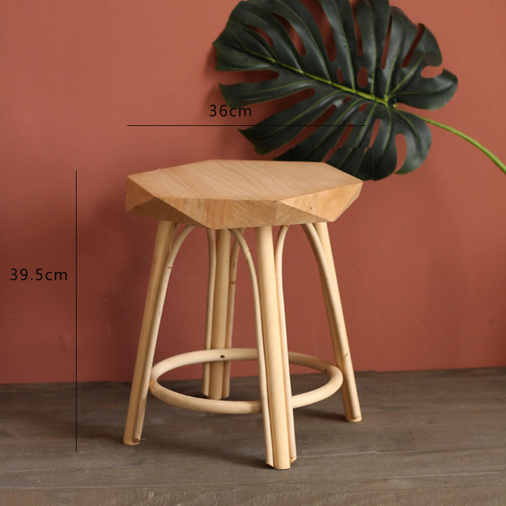 Modern stool made of solid wood Kalsten