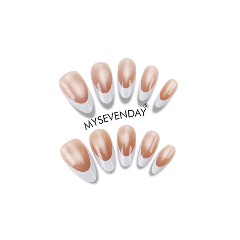 Elegant French Tip Press-On Nails Kalsten 1789388698