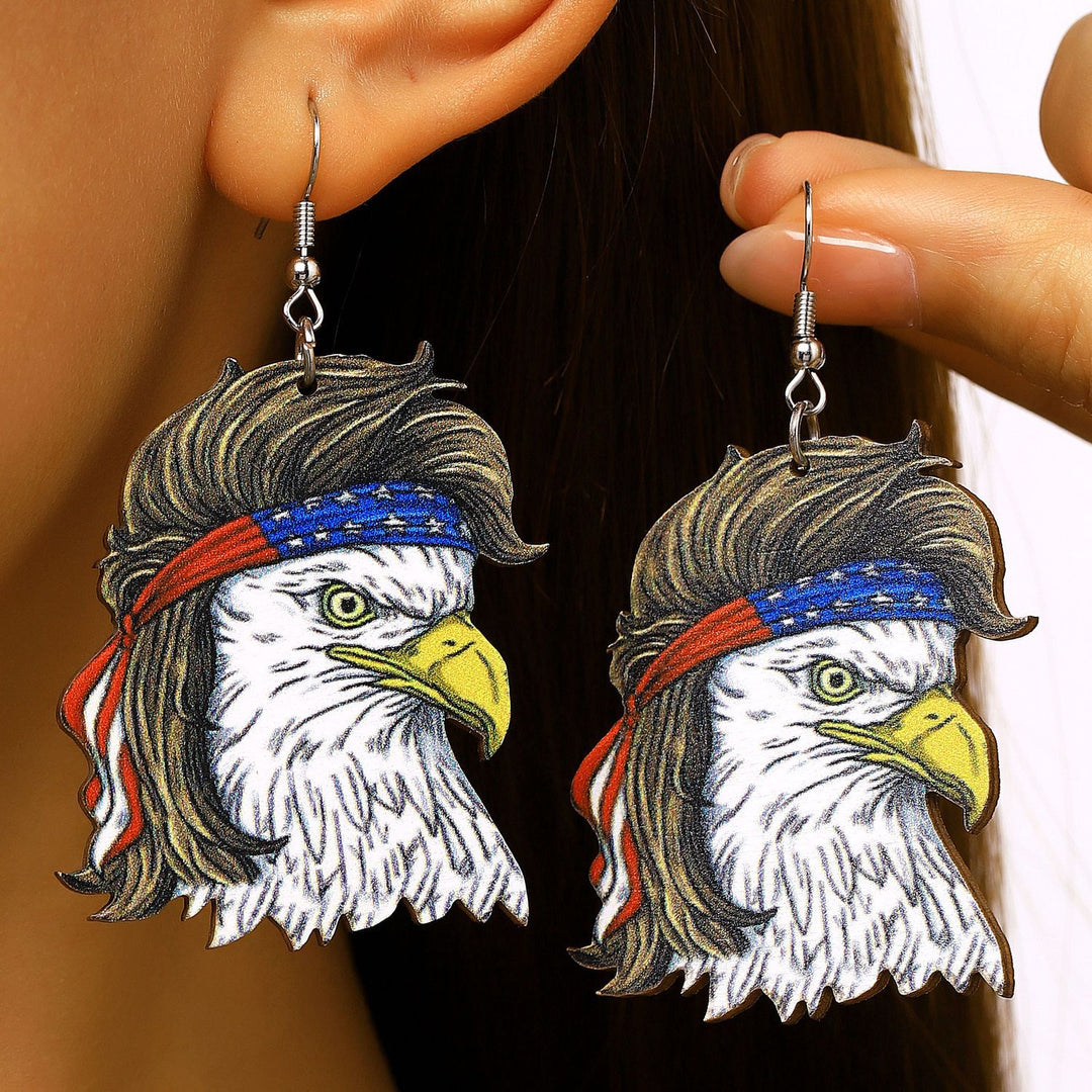 Women's unusual star-rose acrylic earrings with feather-light wearing comfort and fishhook closure Kalsten