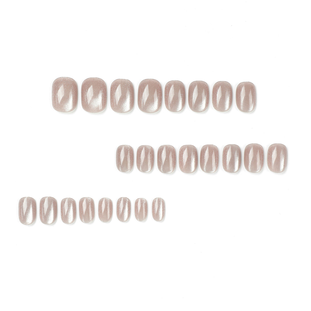Artful Nail Extensions with Glitter Effect Kalsten