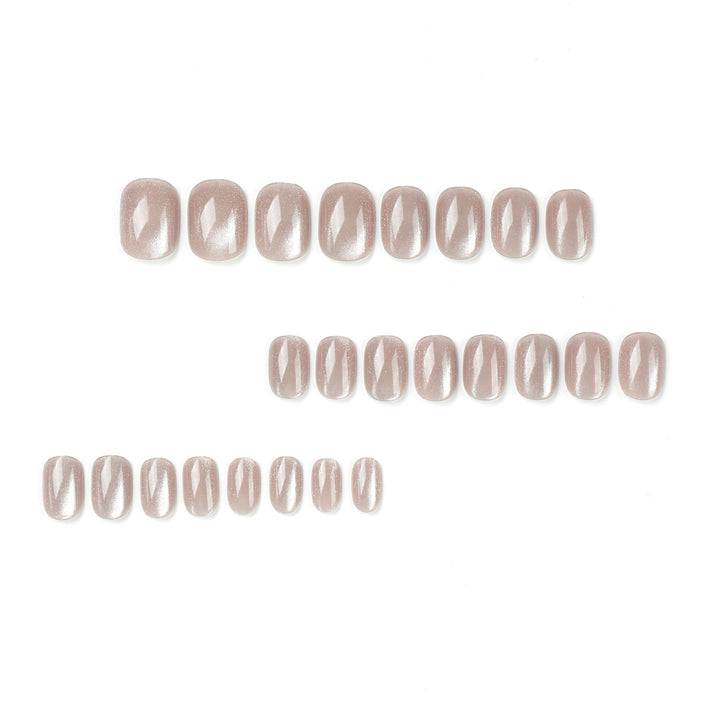 Artful Nail Extensions with Glitter Effect Kalsten