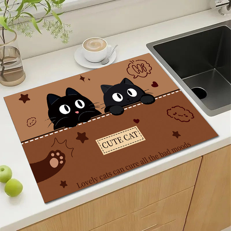 Cute Cartoon Dog Kitchen Mat Kalsten