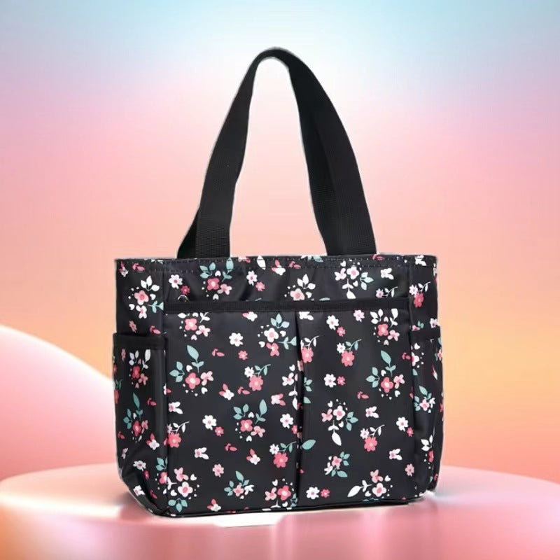 Stylish Striped Multi-Pocket Tote Bag Kalsten