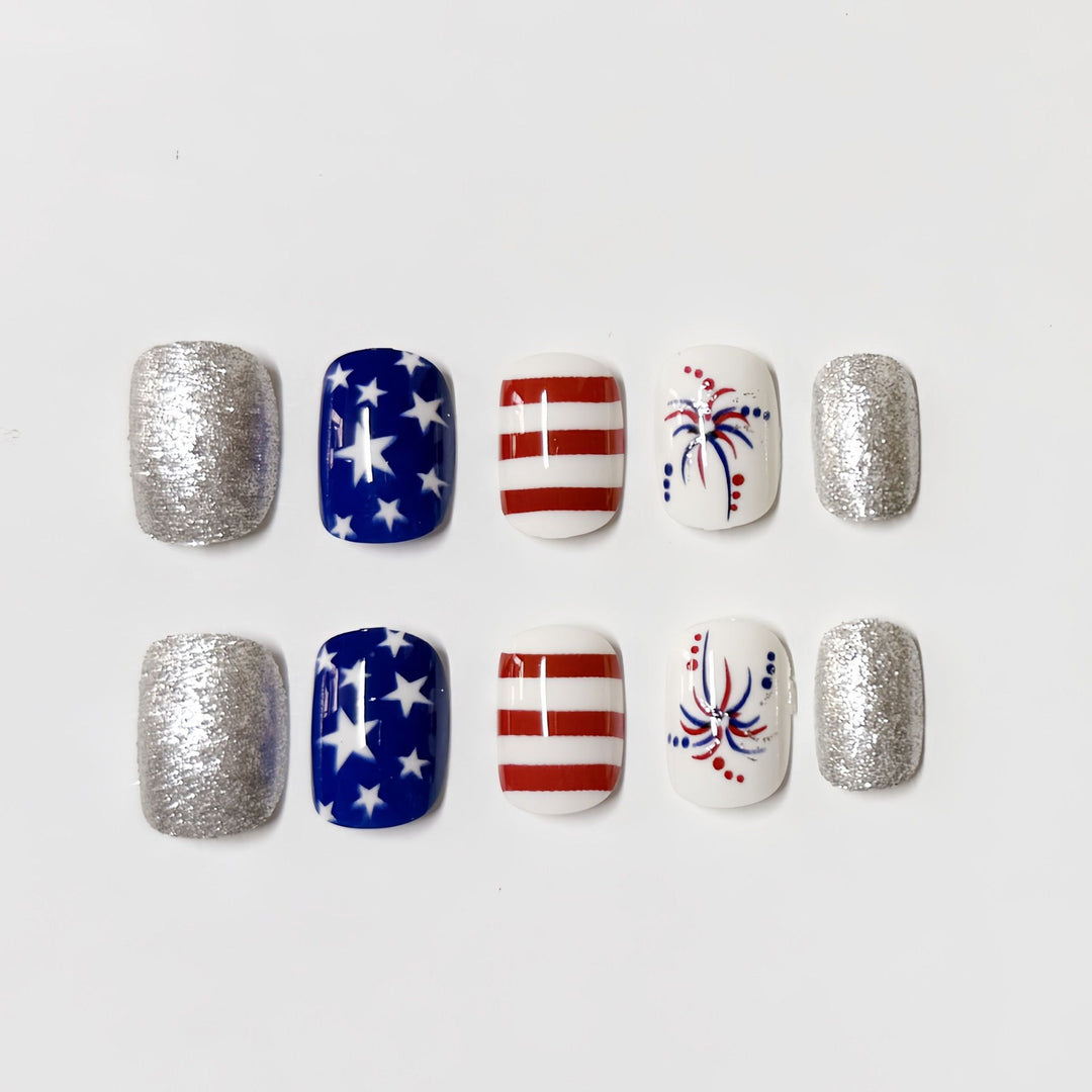 Festive Firework and Star Nail Art Set Kalsten