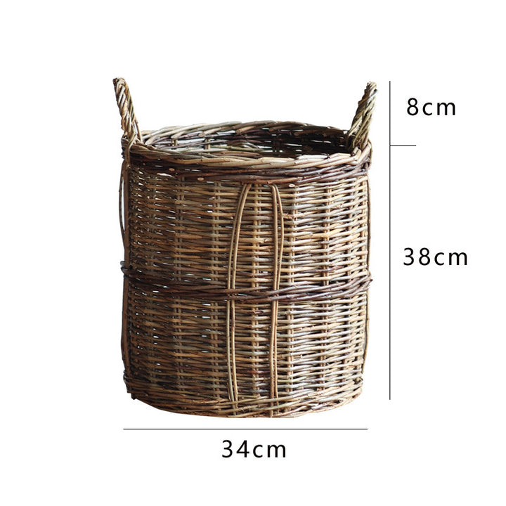 Rustic storage basket Kalsten