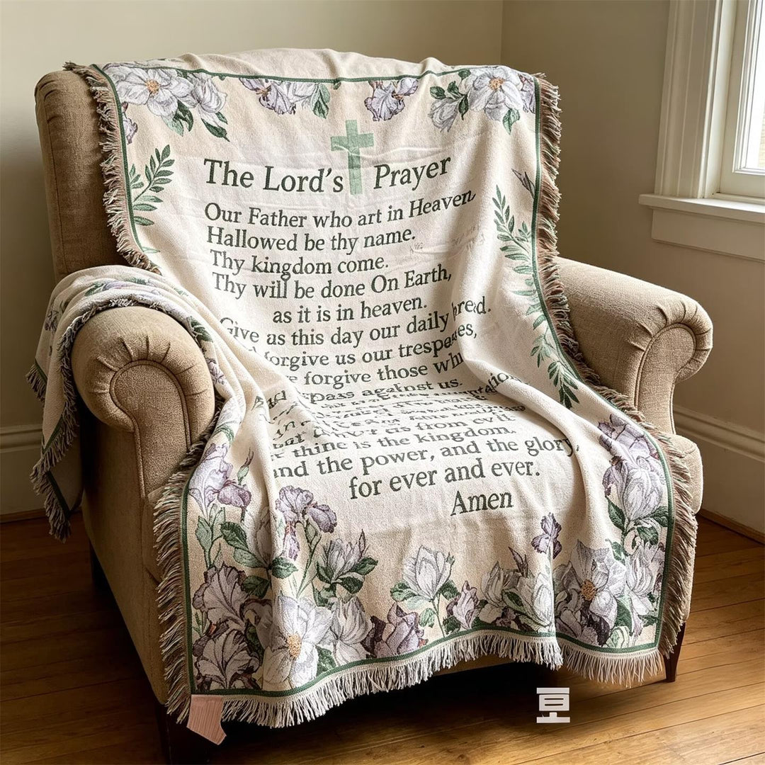 Inspirational Prayer Tapestry Blanket