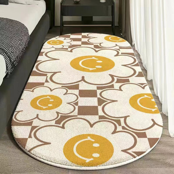 Floral Print Area Rug
