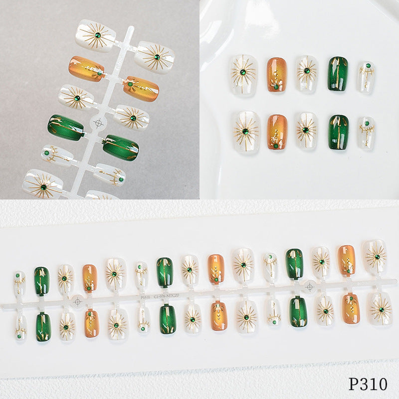Elegant Floral Design Press-On Nails Kalsten