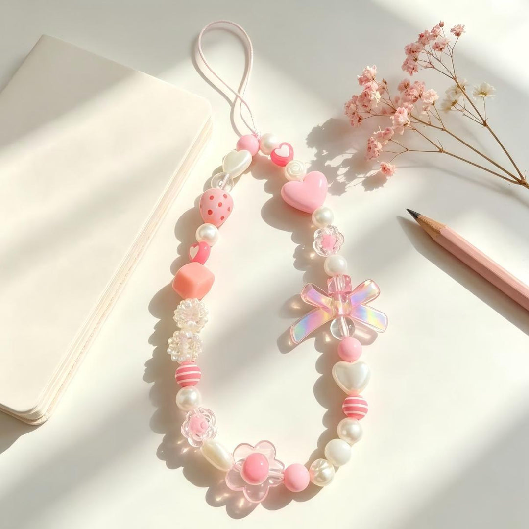 Beaded Phone Charm Necklace Kalsten
