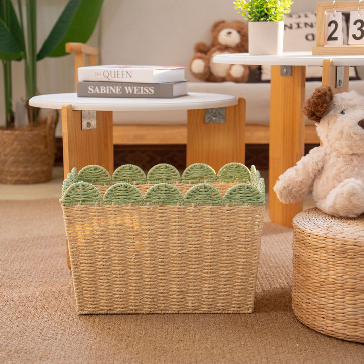 Decorative Scalloped Storage Basket Kalsten