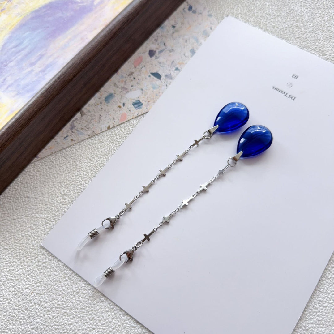 Elegant Drop Earrings with Chain Detail Kalsten