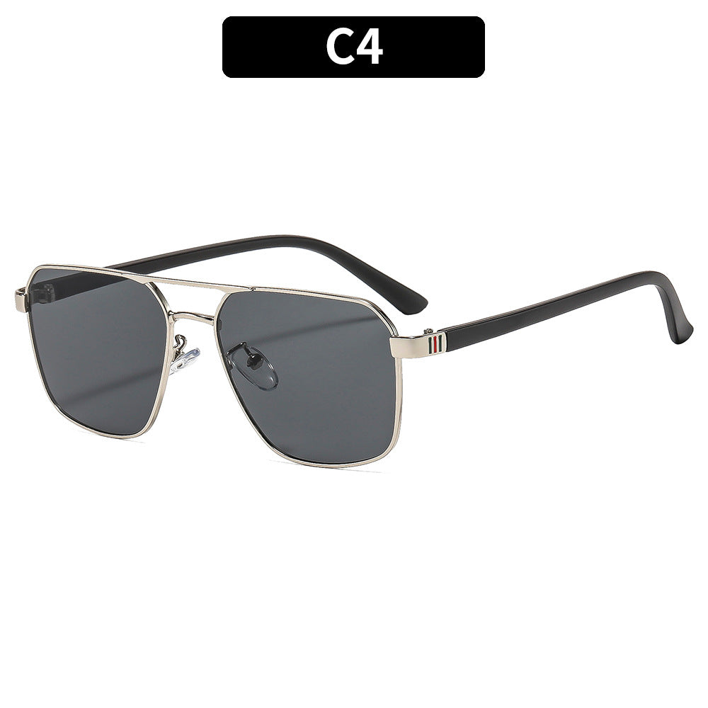 Premium Geometric Aviator Sunglasses
