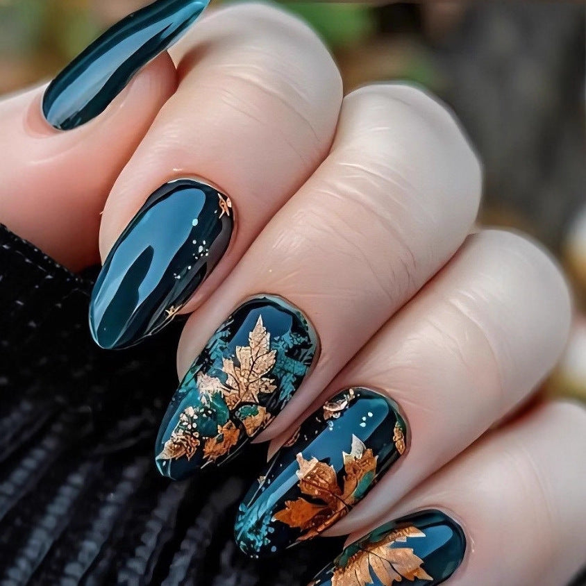Amazing art nails with peacock feather design Kalsten