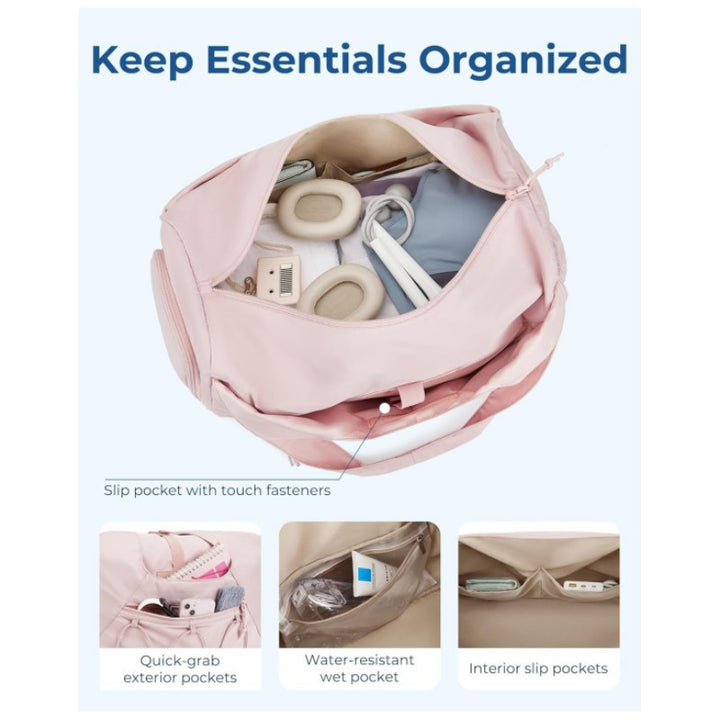 Multi-Functional Workout Duffle Bag with Water Bottle Holder Kalsten