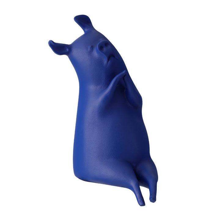 Whimsical Porcelain Pig Sculpture