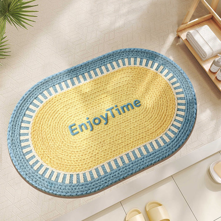 Textured Braided Area Mat