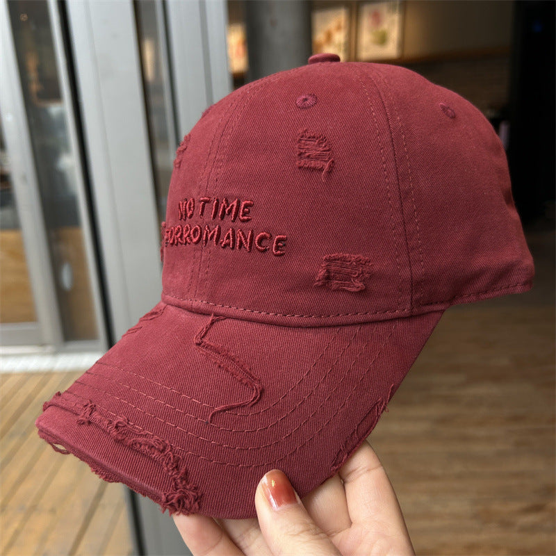 Women's Distressed Cotton Baseball Cap Kalsten