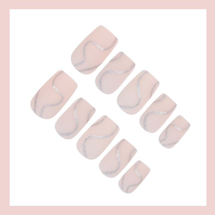 Artificial nails with glittering accents Kalsten