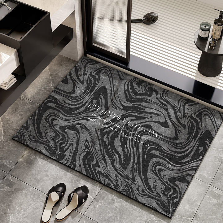 Inspirational Marble Bath Mat Kalsten