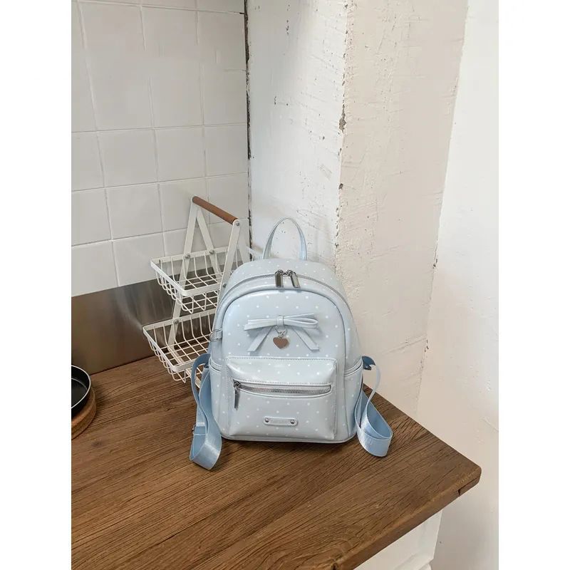Polka-Dot Decorative Mini Backpack Kalsten