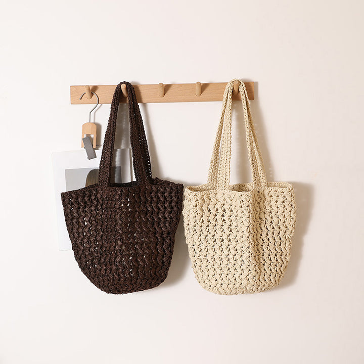 Hand-knotted cotton tote bag Kalsten