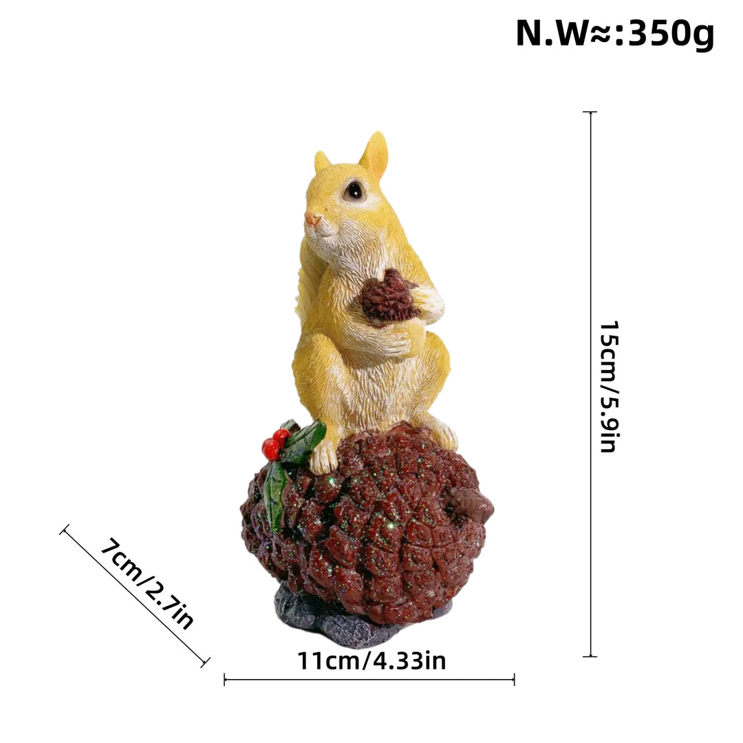 Decorative squirrel sculpture on a cone Kalsten
