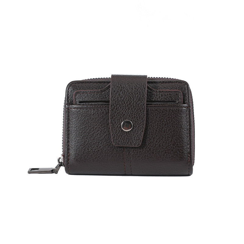 Premium Leather Zippered Card Wallet Kalsten