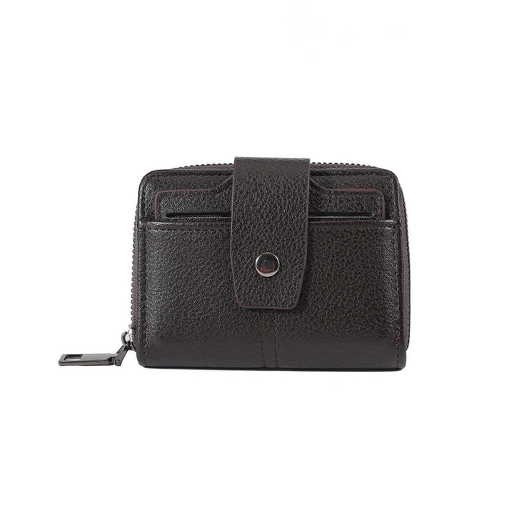 Premium Leather Zippered Card Wallet Kalsten