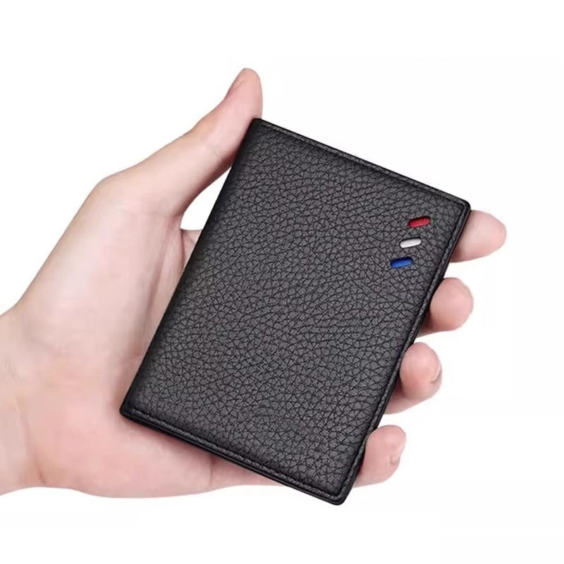 Textured Leather Card Holder Wallet Kalsten