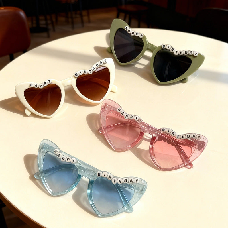 Fun Themed Heart-Shaped Sunglasses Kalsten