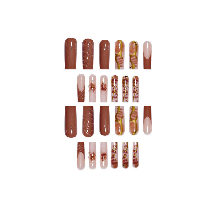 Floral Nail Art Extensions Kalsten