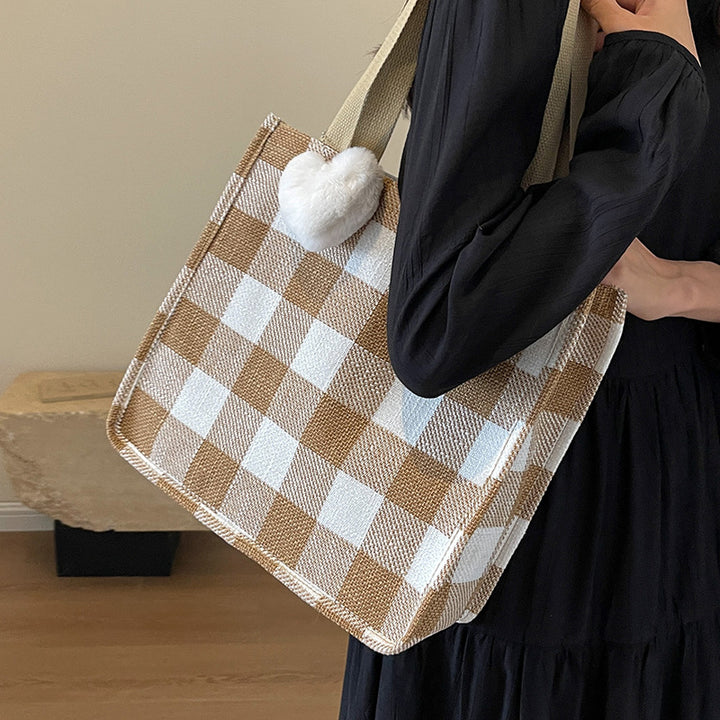 Plaid Tote
