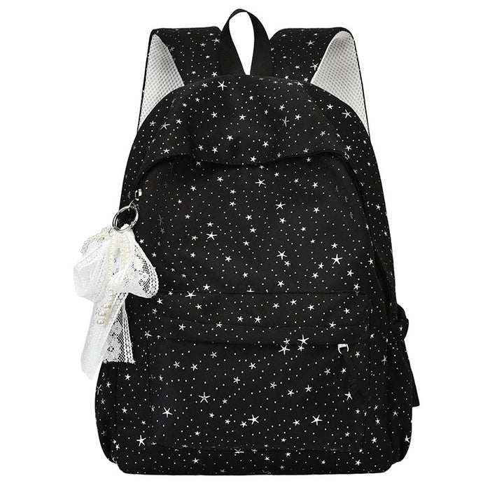Star-Printed Stylish Backpack Kalsten