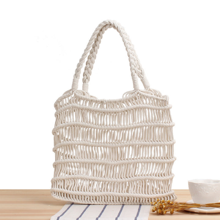 Braided tote bag with inner pouch Kalsten
