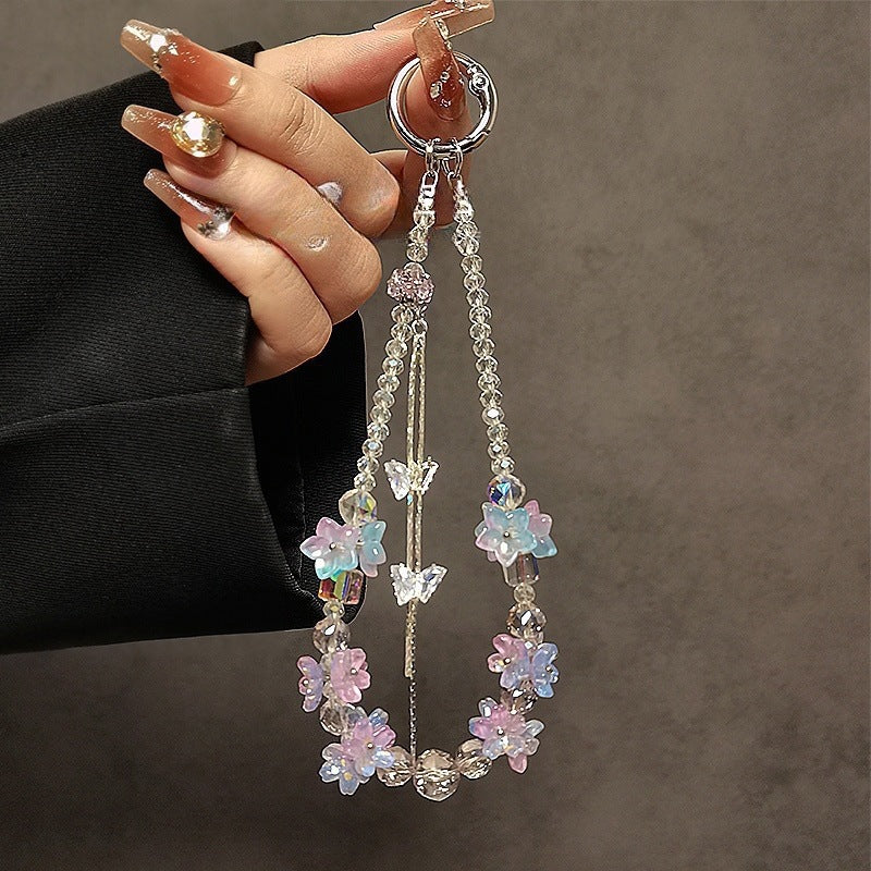 Decorative Floral Charm Phone Lanyard Kalsten
