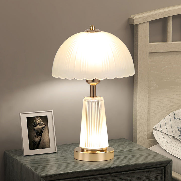 Elegant Glass Shade Table Lamp