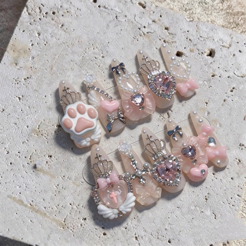 3D Decorative Themed Press-On Nail Set