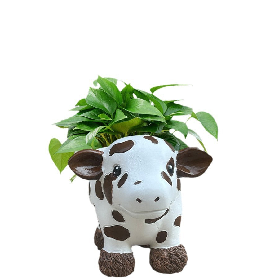 Flower pot in the shape of a cow Kalsten
