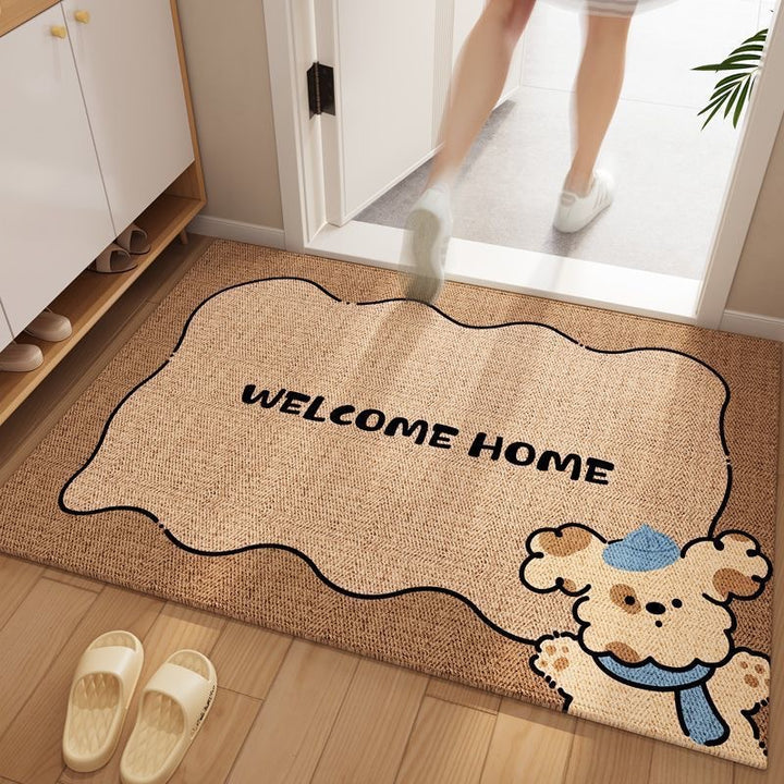 Adorable Cat-Themed Welcome Mat