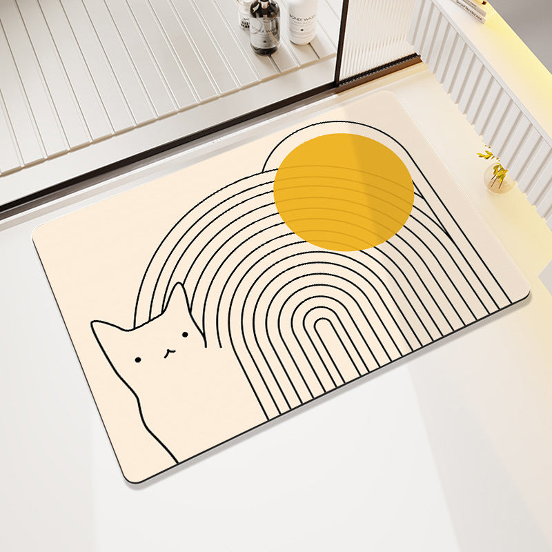Geometric Patterned Anti-Fatigue Bath Mat Kalsten