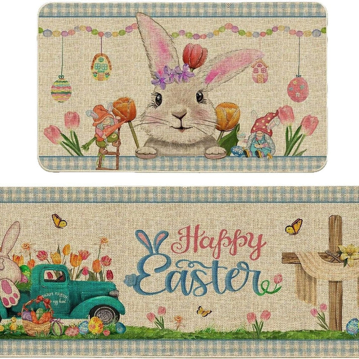 Decorative Bunny Print Runner Mat Kalsten