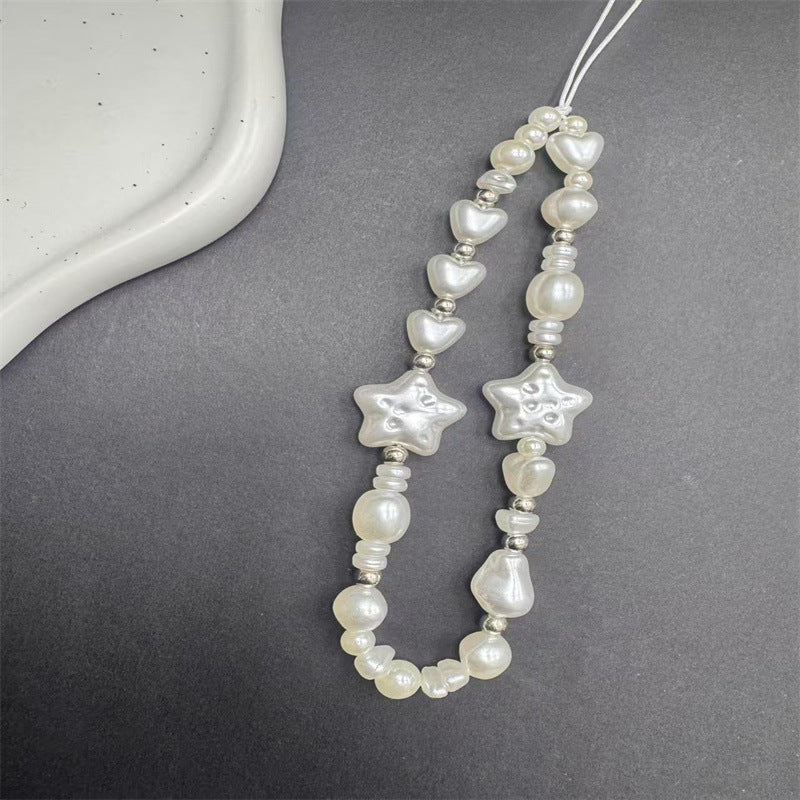 Elegant Star and Heart Beaded Necklace Kalsten