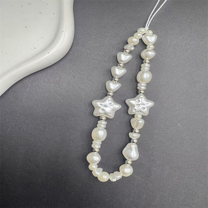 Elegant Star and Heart Beaded Necklace Kalsten