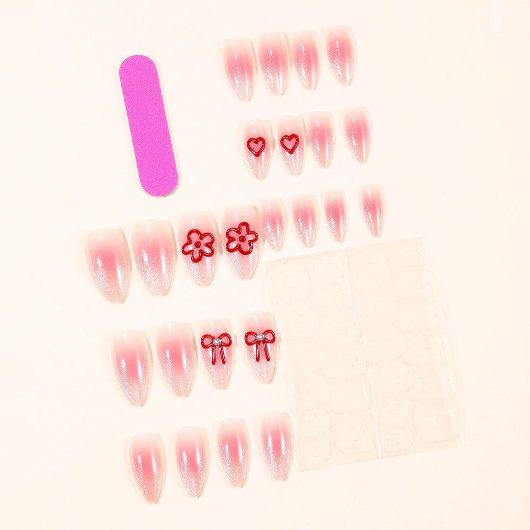 Stylish 3D Floral Acrylic Nail Art Extensions Kalsten