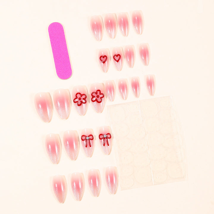 Stylish 3D Floral Acrylic Nail Art Extensions Kalsten