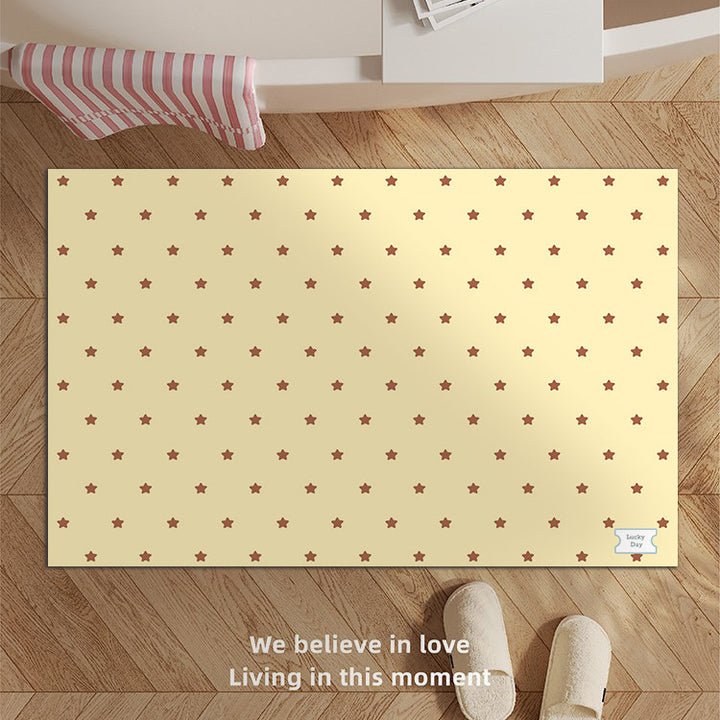 Decorative Star-patterned Bath Mat Kalsten