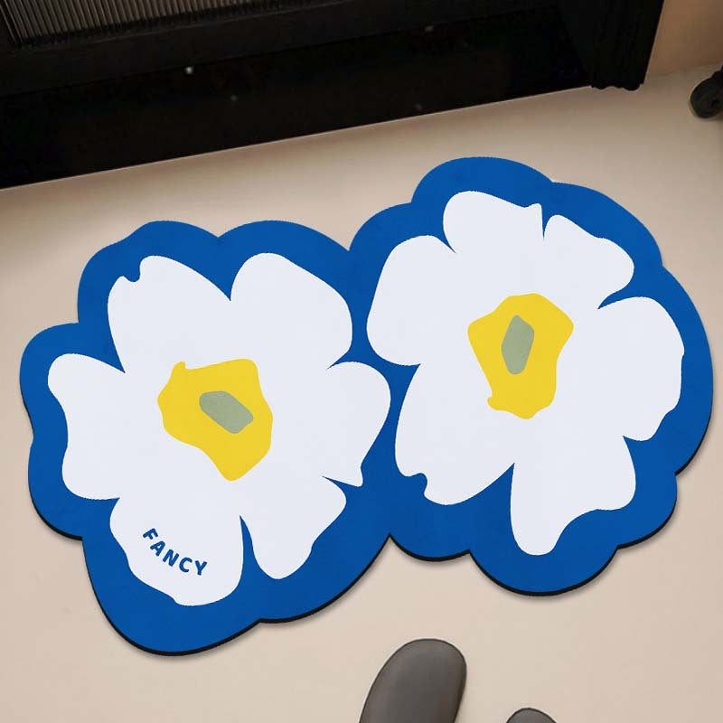 Decorative Floral Bath Mat